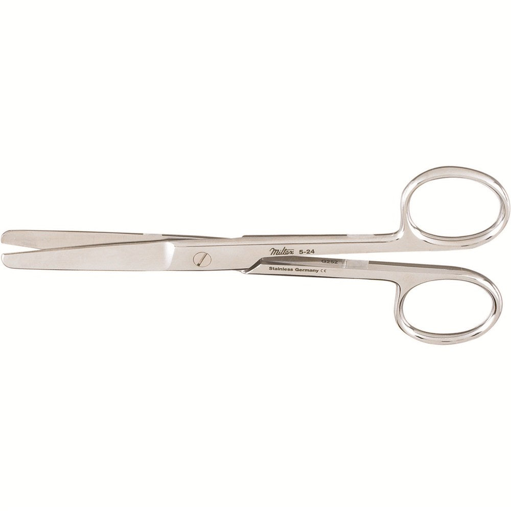 MILTEX Standard Pattern Operating Scissors, straight, 5-1/8" (131mm), Standard Pattern, blunt- blunt points. MPN: 5-24