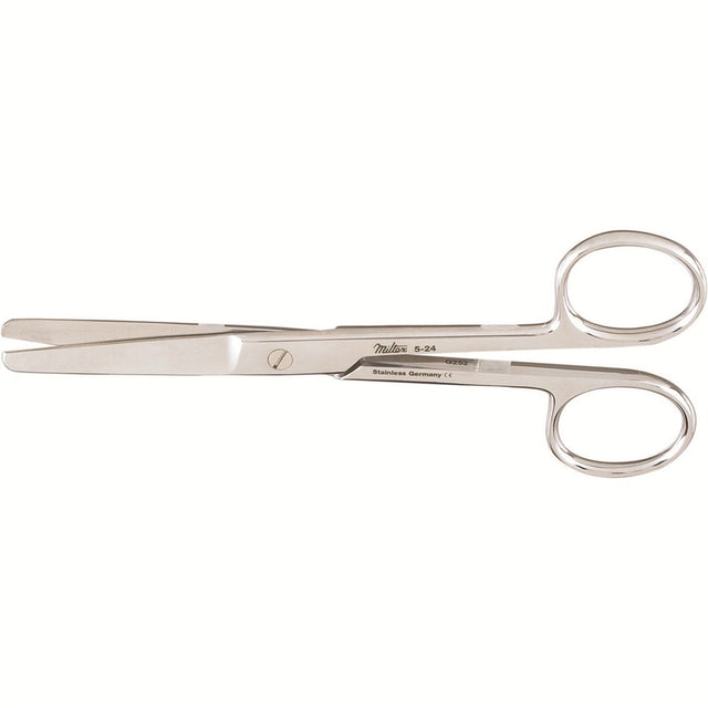 MILTEX Standard Pattern Operating Scissors, straight, 5-1/8" (131mm), Standard Pattern, blunt- blunt points. MPN: 5-24