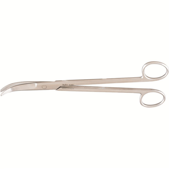 MILTEX JORGENSON Scissors, 8-3/4" (222mm), strongly curved blades. MPN: 5-243