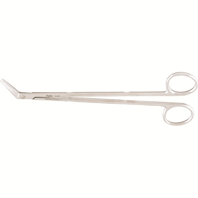 MILTEX POTTS-SMITH Scissors, 7-1/4" (18mm), angled on side 60 degrees, 14.5mm blades. MPN: 5-248