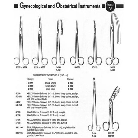 MILTEX KELLY Scissors, 6-1/4" (160mm), straight, sharp points. MPN: 5-250 - Image 5