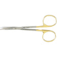 MILTEX KAYE Dissecting Scissors, 4-1/2" (114mm), tungsten carbide, curved, blunt points, one serrated blade. MPN: 5-269TC