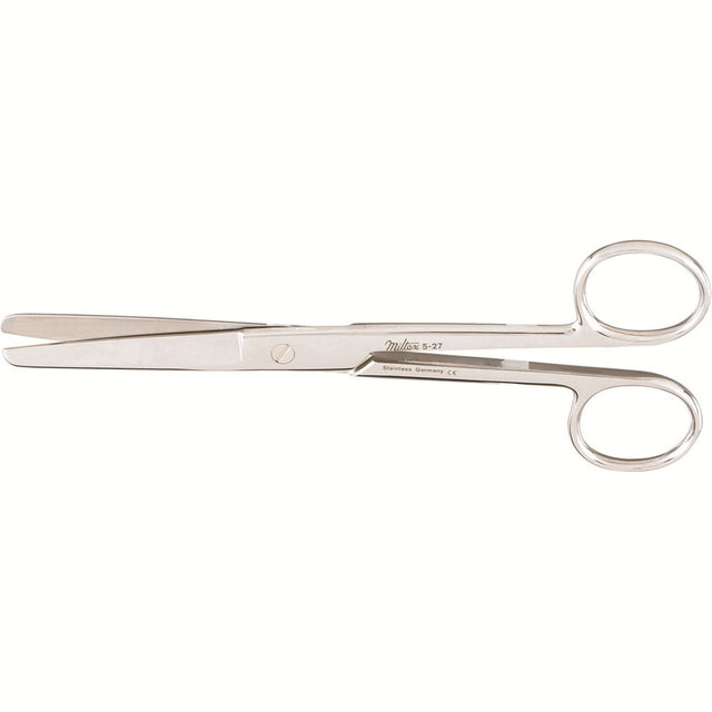 MILTEX Standard Pattern Operating Scissors, straight, 6" (152mm), Standard Pattern, blunt-blunt points. MPN: 5-27