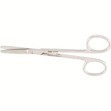 MILTEX WAGNER Plastic Surgery Scissors, 4-3/4" (12.1 cm), straight, blunt-blunt points, serrated blade. MPN: 5-275