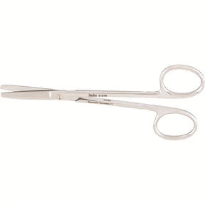 MILTEX WAGNER Plastic Surgery Scissors, 4-3/4" (12.1 cm), straight, blunt-blunt points, serrated blade. MPN: 5-275