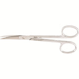 MILTEX WAGNER Plastic Surgery Scissors, 4-3/4" (12.1 cm),curved, sharp-sharp points, serrated blade. MPN: 5-277