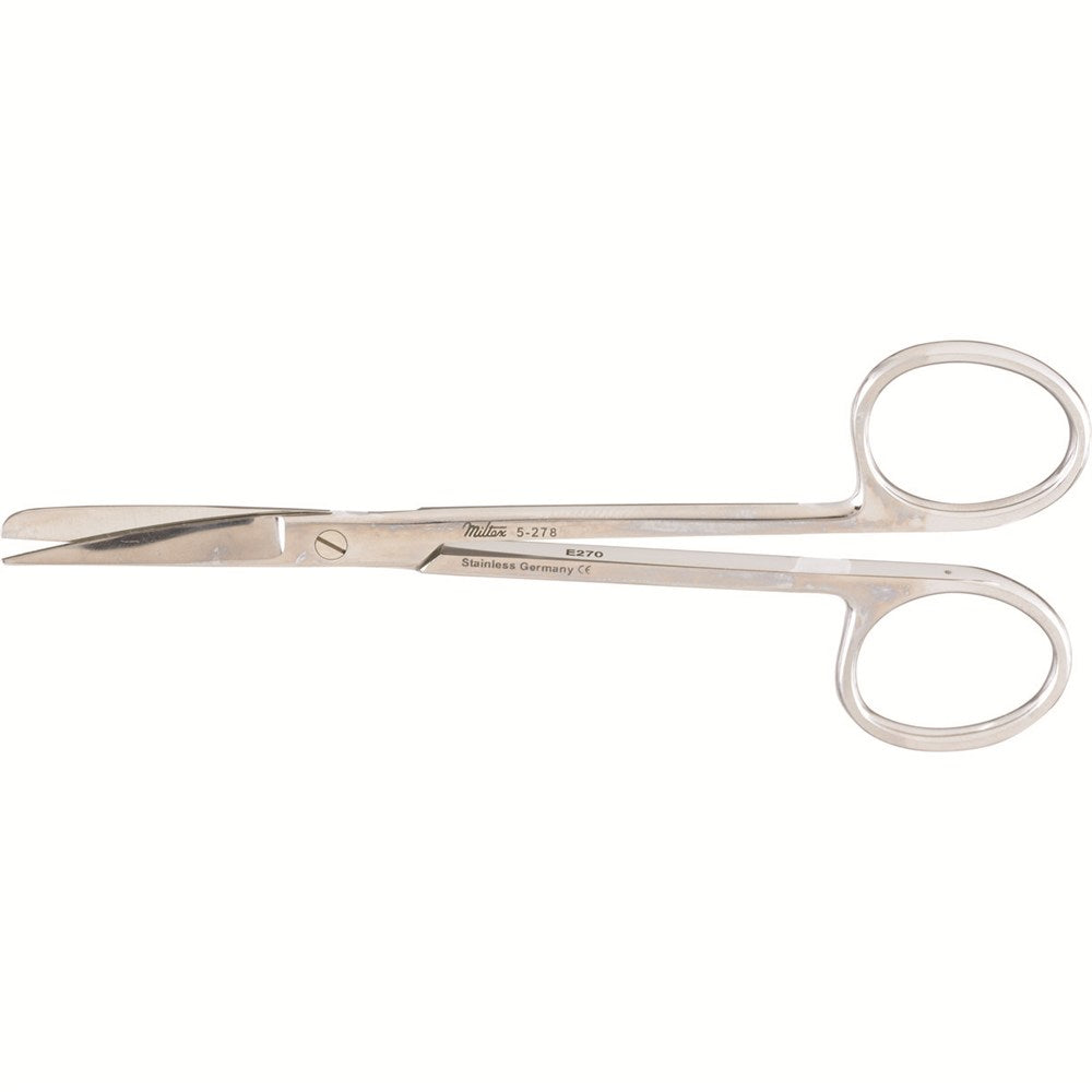 MILTEX WAGNER Plastic Surgery Scissors, 4-3/4" (119mm), curved, sharp-blunt points. MPN: 5-278