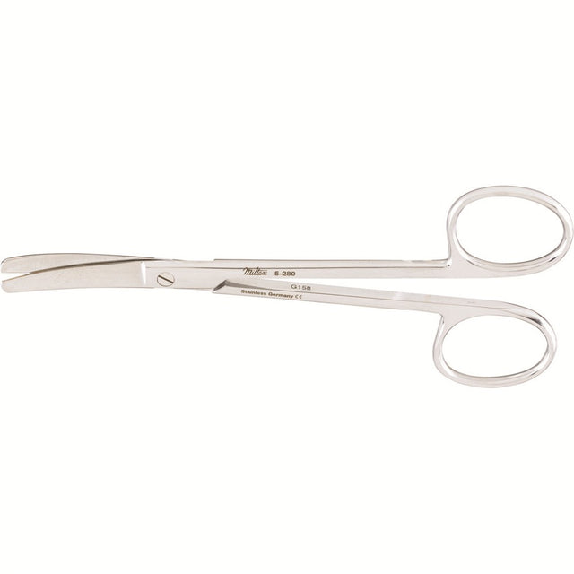 MILTEX WAGNER Plastic Surgery Scissors, 4-3/4" (119mm), curved, blunt-blunt points. MPN: 5-280