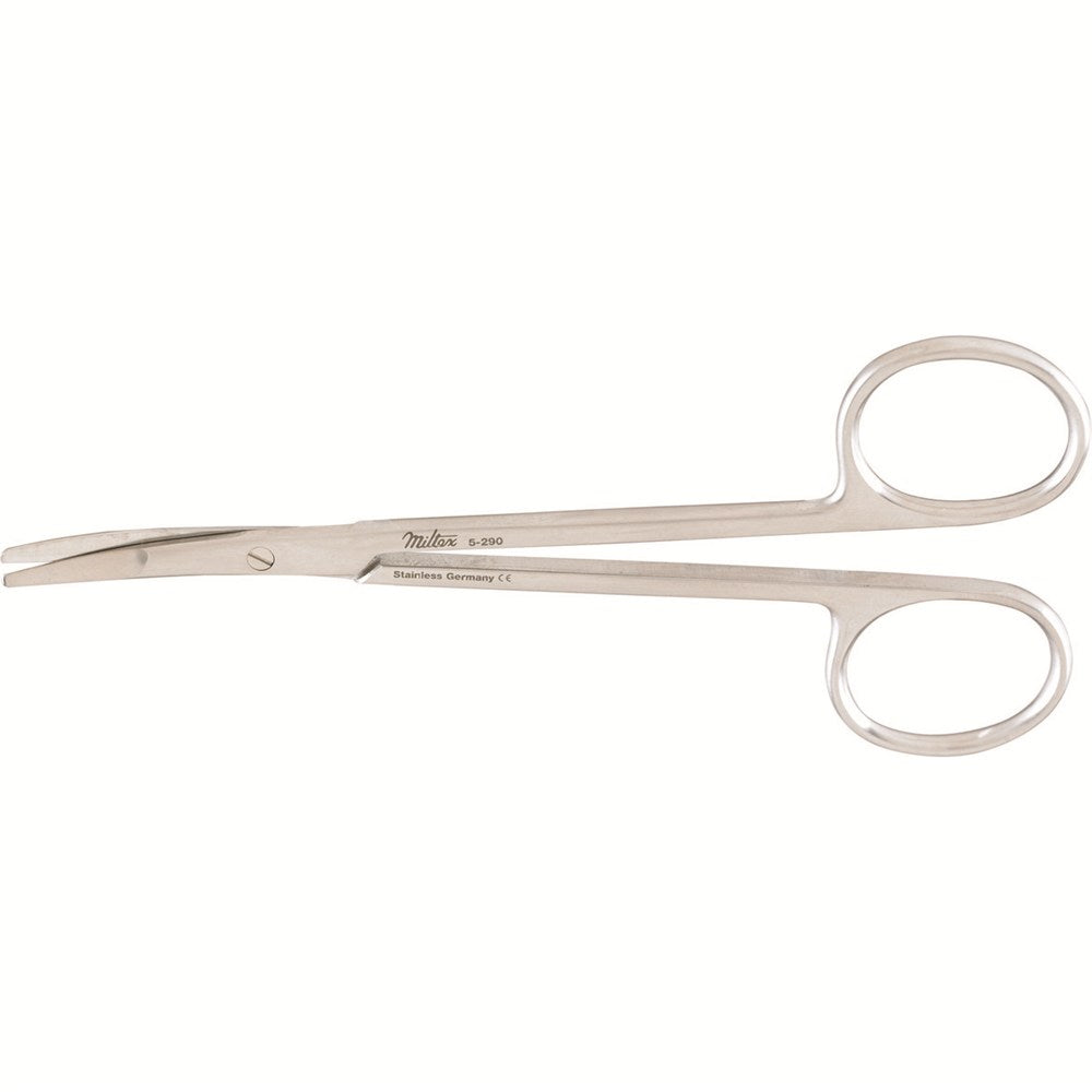 MILTEX RAGNELL Dissecting Scissors, 4-7/8" (124mm), Curved, Flat Tips. MPN: 5-290