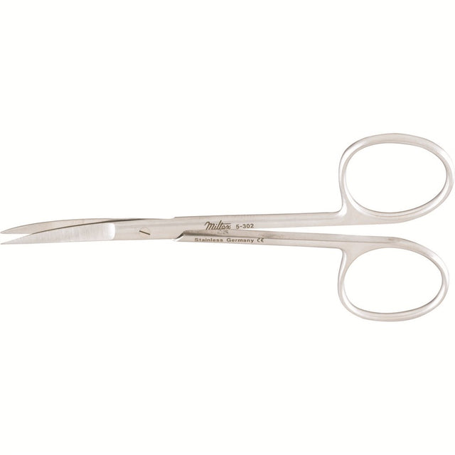MILTEX IRIS Scissors, 4" (102mm), curved, fine sharp points. MPN: 5-302