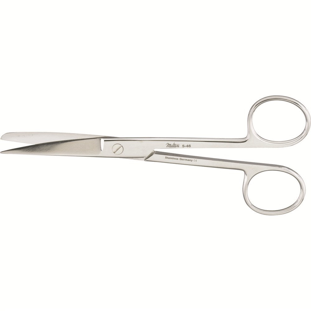 MILTEX Standard Pattern Operating Scissors, curved, 5-1/2" (14cm), sharp-blunt points. MPN: 5-46