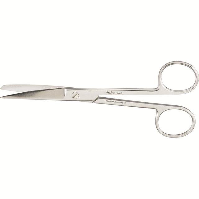 MILTEX Standard Pattern Operating Scissors, curved, 5-1/2" (14cm), sharp-blunt points. MPN: 5-46