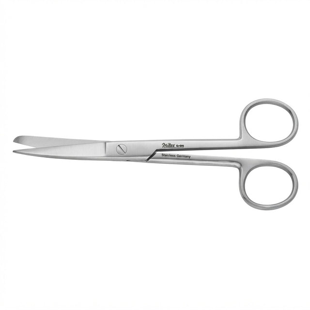 MILTEX Standard Pattern Operating Scissors, curved, 6-1/2" (16.5cm), sharp-blunt points. MPN: 5-48