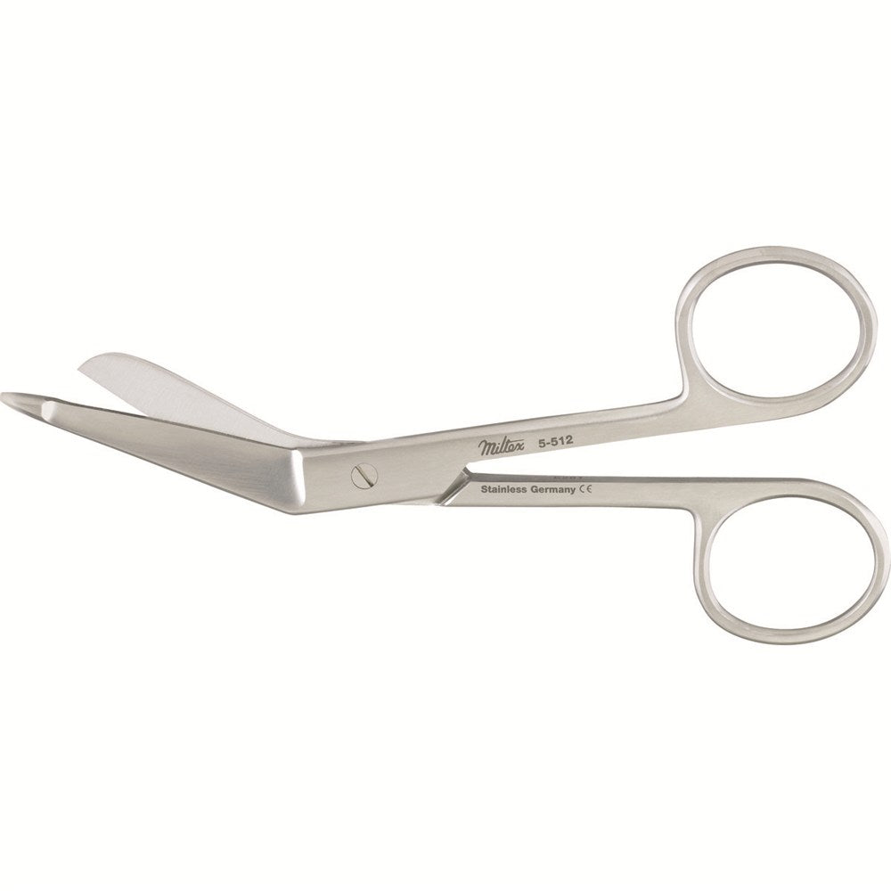 MILTEX LISTER Bandage Scissors, 4-3/4" (120mm), Extra Fine. MPN: 5-512
