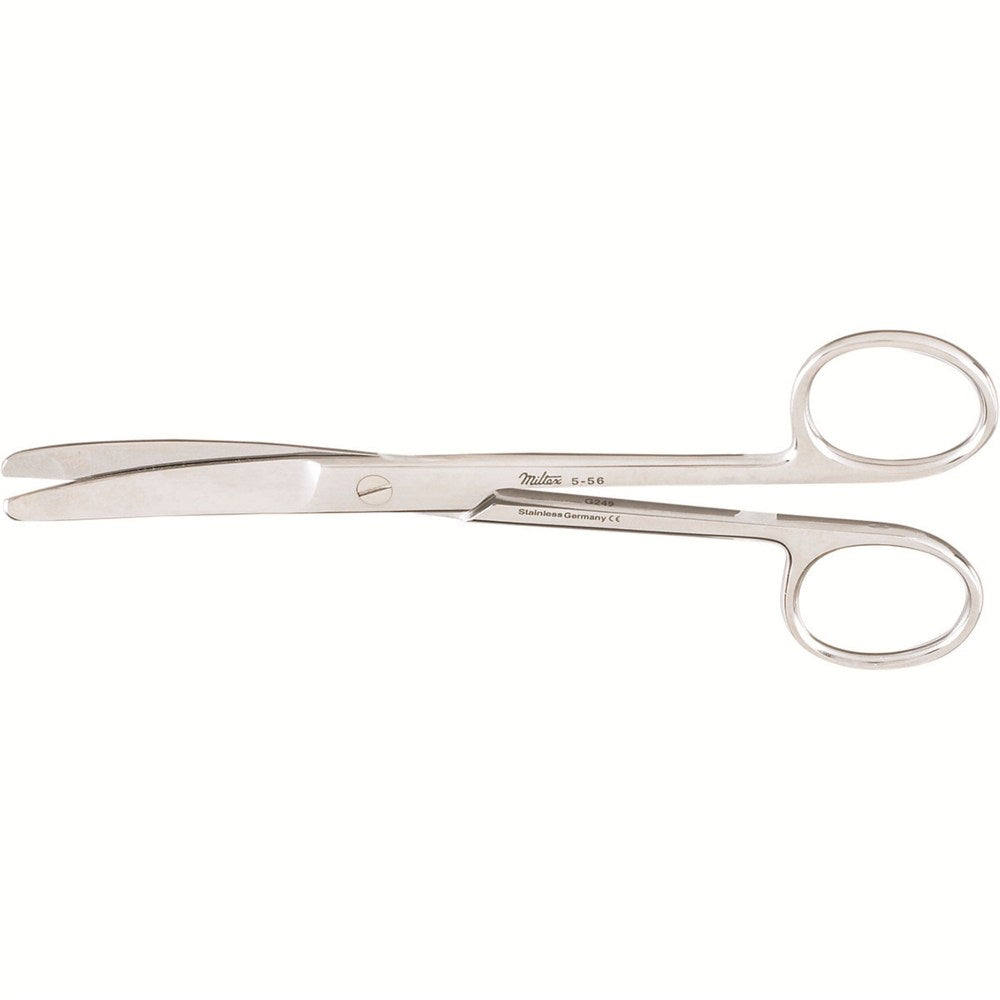 MILTEX Standard Pattern Operating Scissors, curved, 5-1/2" (14cm), blunt-blunt points. MPN: 5-56