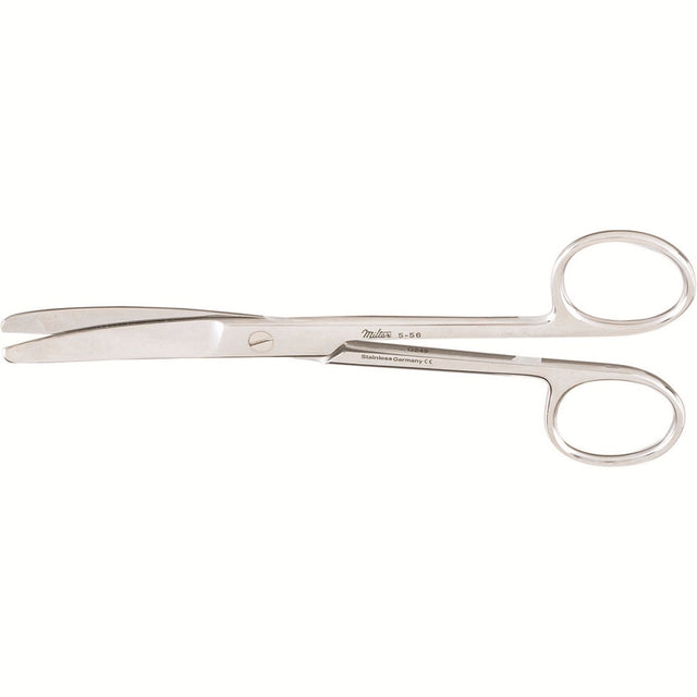 MILTEX Standard Pattern Operating Scissors, curved, 5-1/2" (14cm), blunt-blunt points. MPN: 5-56