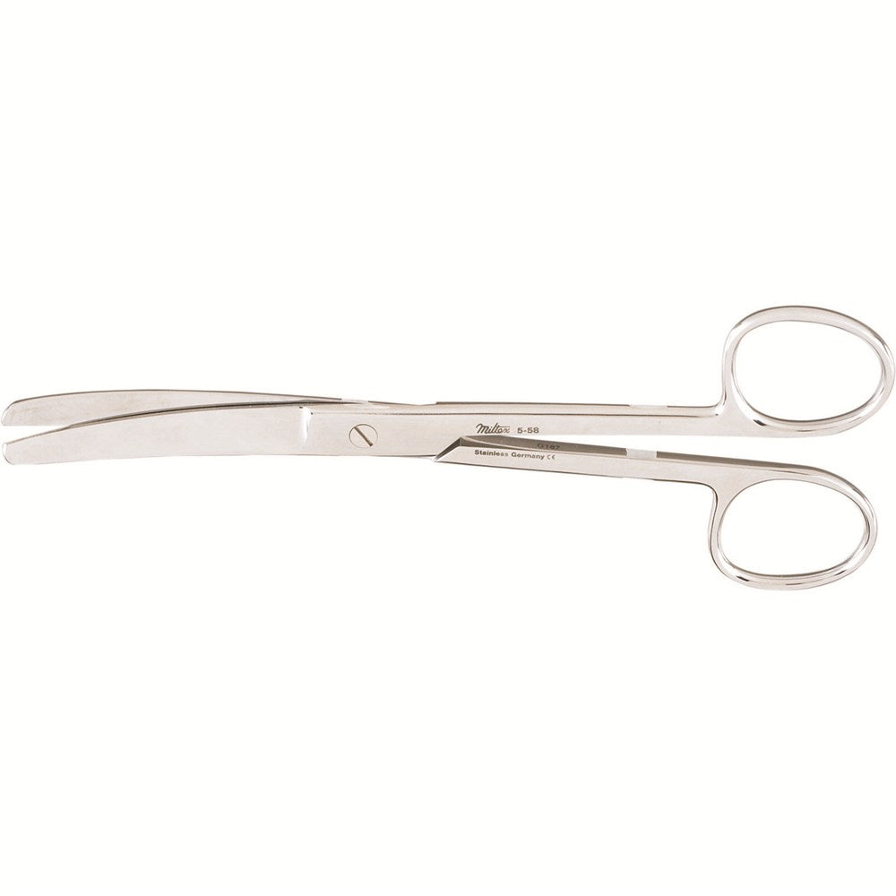 MILTEX Standard Pattern Operating Scissors, curved, 6-1/2" (16.5cm), blunt-blunt points. MPN: 5-58