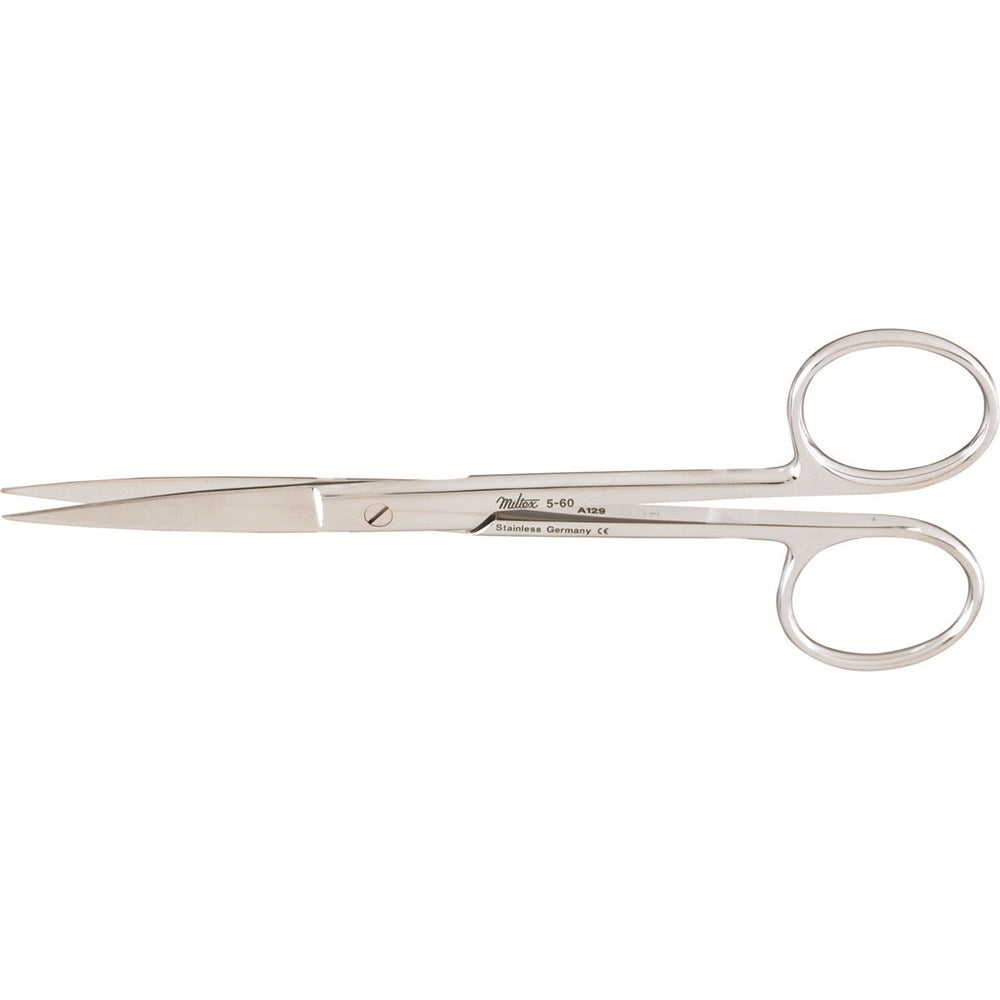MILTEX Lightweight Operating Scissors, 5-1/8" (130mm), Straight, Sharp-Sharp Points. MPN: 5-60