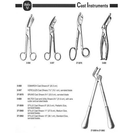 MILTEX First Aid & Utility Scissors, 8-1/4" (210mm), With Wire Cutter and Serrated Blade. MPN: 5-600 - Image 3