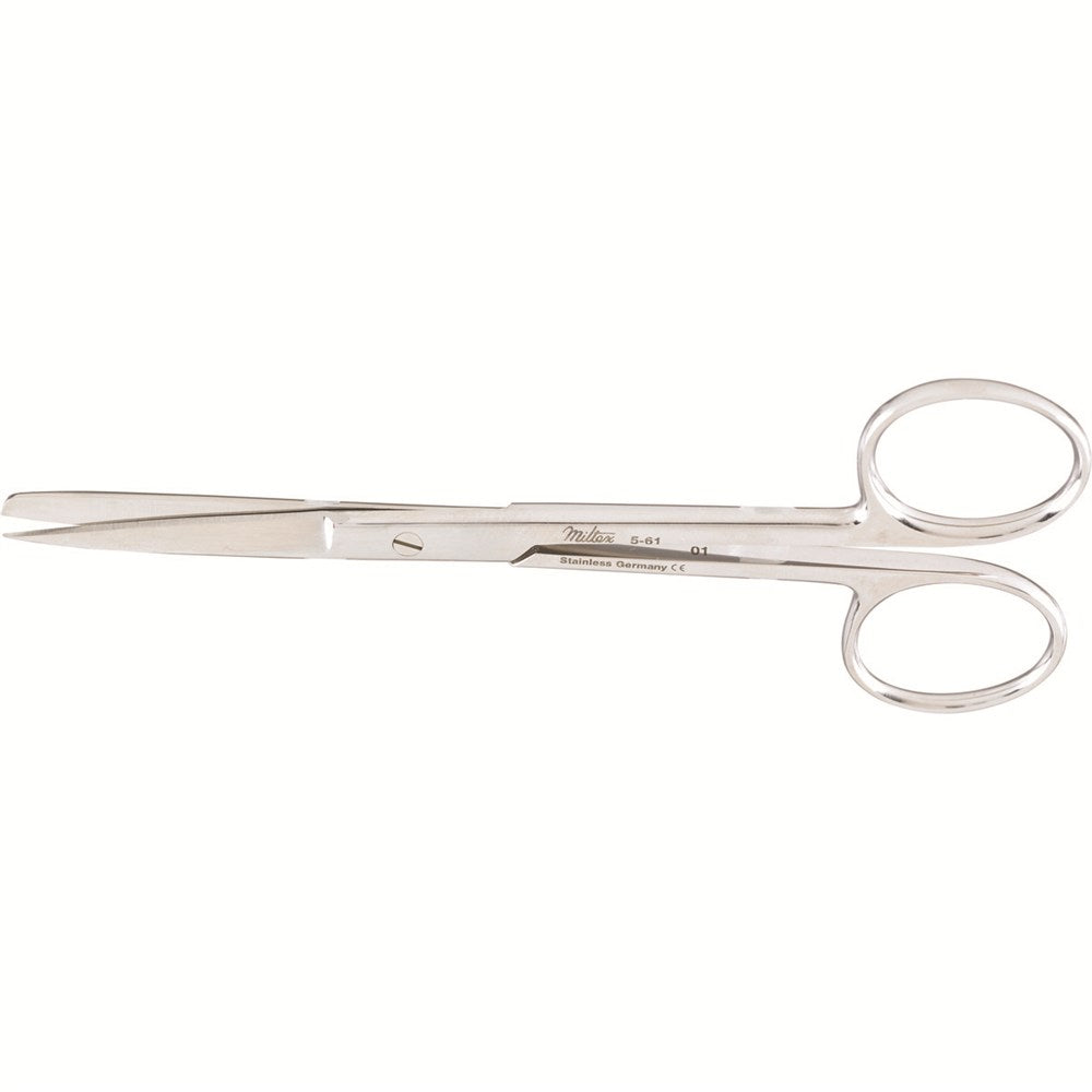 MILTEX Lightweight Operating Scissors, 5-1/8" (130mm), Straight, Sharp-Blunt Points. MPN: 5-61