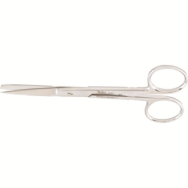 MILTEX Lightweight Operating Scissors, 5-1/8" (130mm), Straight, Sharp-Blunt Points. MPN: 5-61