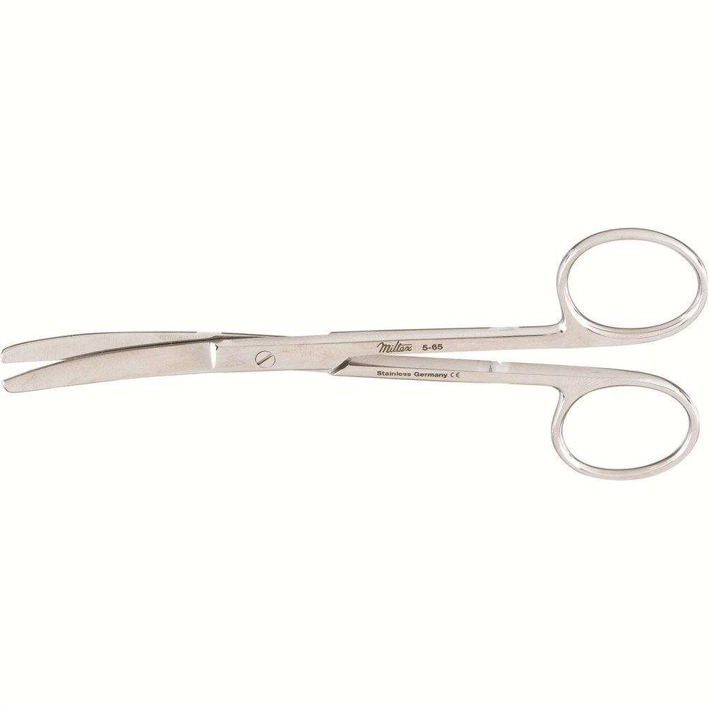 MILTEX Lightweight Operating Scissors, 5-1/8" (130mm), Curved, Blunt-Blunt Points. MPN: 5-65