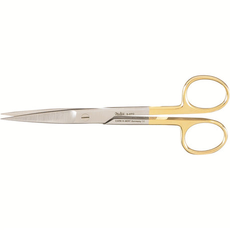 MILTEX Standard Pattern Operating Scissors, straight, 5-1/2" (14cm), sharp-sharp points, Carb-N-Sert. MPN: 5-6TC