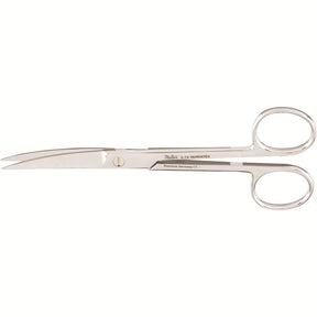 MILTEX Standard Pattern Serratex Operating Scissors, curved, 5-1/2", one serrated edge, sharp-sharp points. MPN: 5-74