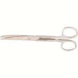 MILTEX Standard Pattern Serratex Operating Scissors, curved, 5-1/2", one serrated edge, sharp-blunt points. MPN: 5-76