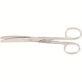 MILTEX Standard Pattern Serratex Operating Scissors, curved, 5-1/2" (14cm), one serrated edge, blunt-blunt points. MPN: 5-77