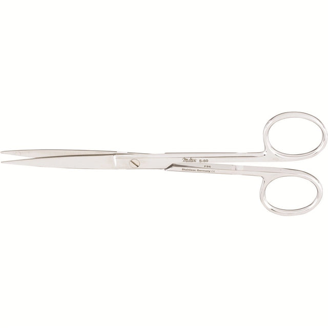 MILTEX Delicate Pattern Lightweight Operating Scissors, straight, 5-1/2" (14cm), sharp-sharp points. MPN: 5-80