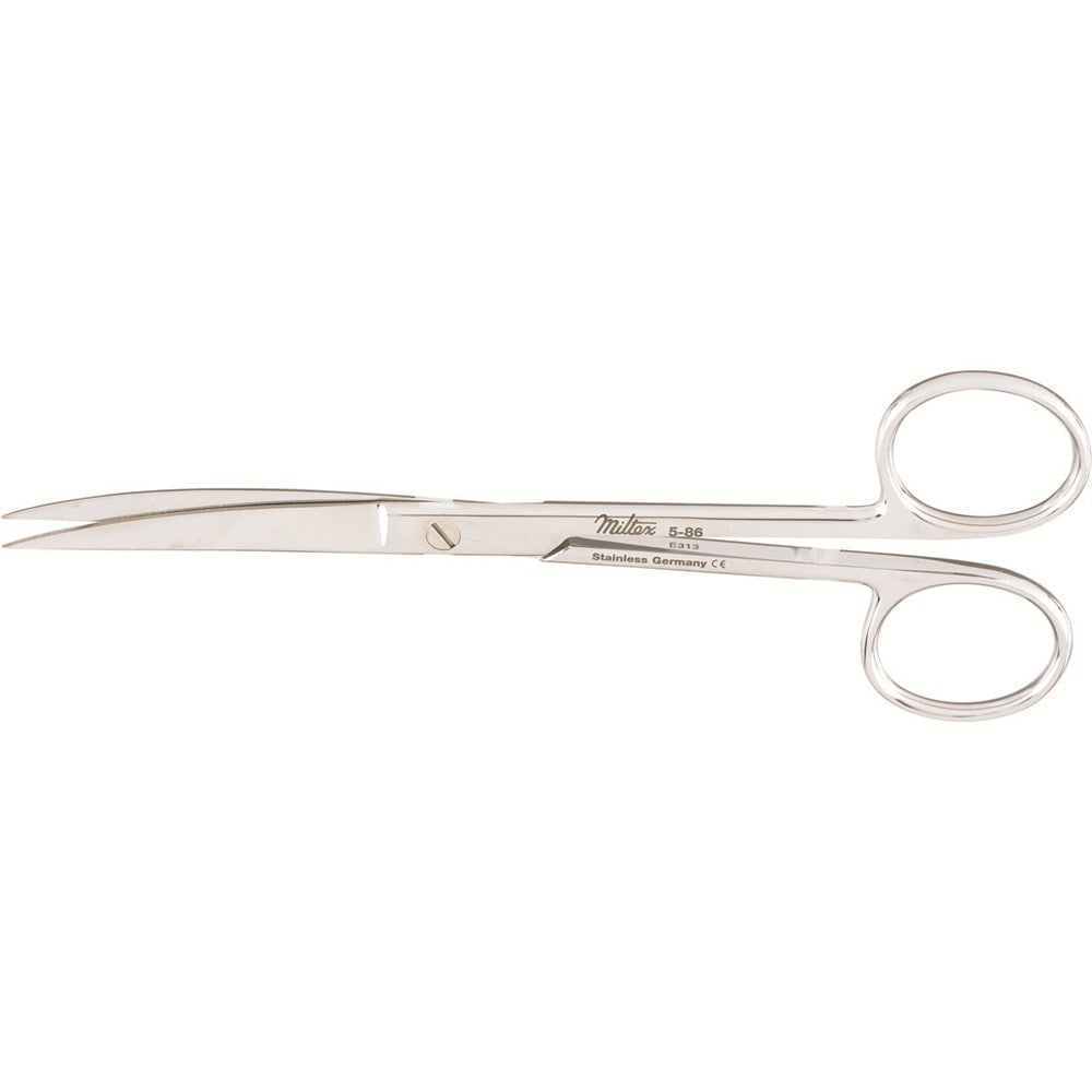 MILTEX Delicate Pattern Lightweight Operating Scissors, curved, 5-1/2", sharp-sharp points. MPN: 5-86