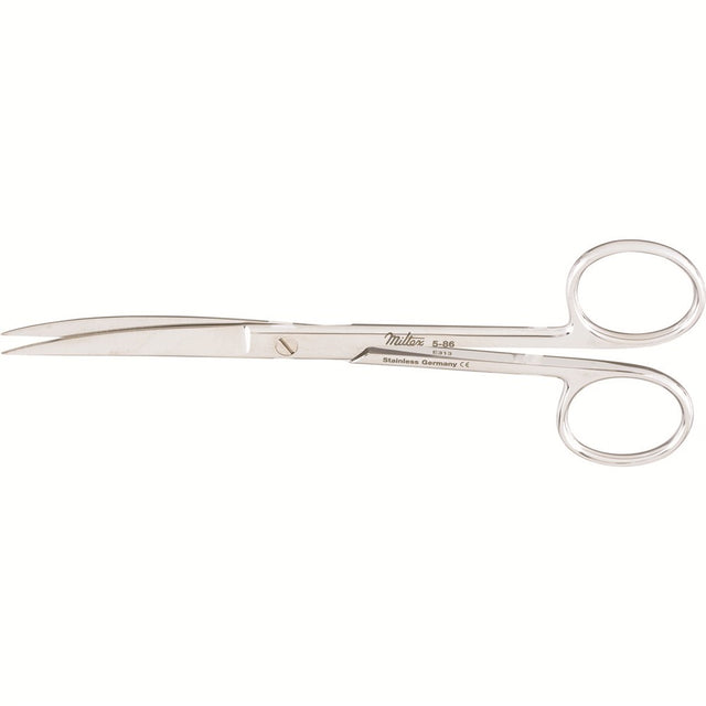 MILTEX Delicate Pattern Lightweight Operating Scissors, curved, 5-1/2", sharp-sharp points. MPN: 5-86