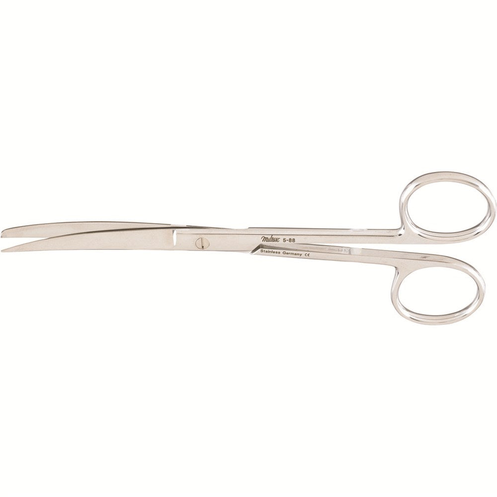 MILTEX Delicate Pattern Lightweight Operating Scissors, curved, 5-1/2", sharp-blunt points. MPN: 5-88
