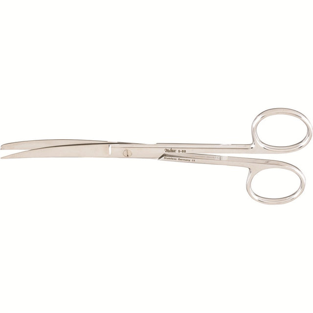 MILTEX Delicate Pattern Lightweight Operating Scissors, curved, 5-1/2", sharp-blunt points. MPN: 5-88