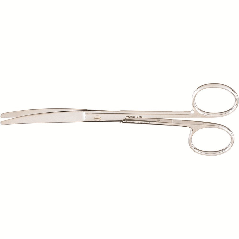 MILTEX Delicate Pattern Lightweight Operating Scissors, curved, 5-1/2", blunt- blunt points. MPN: 5-90