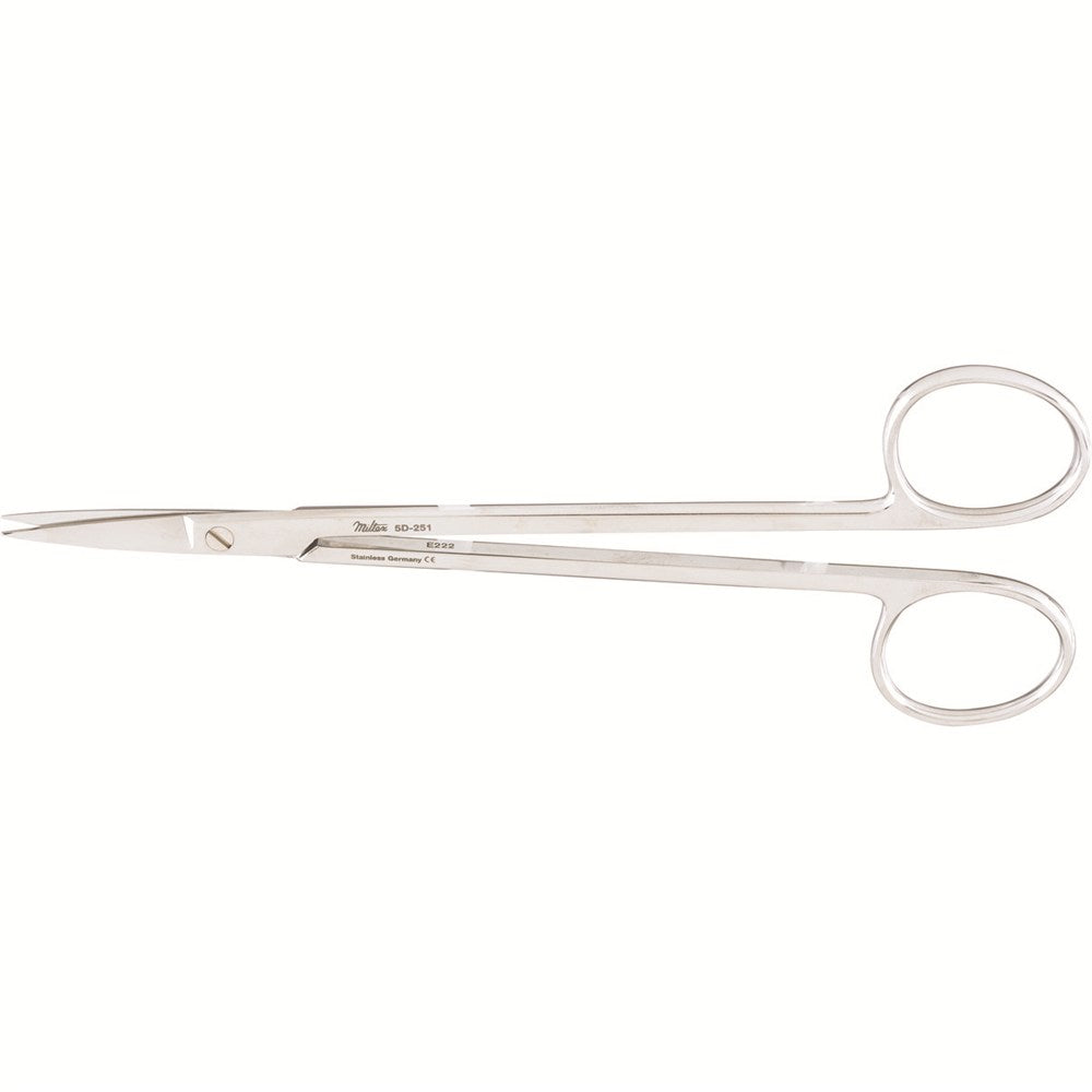 MILTEX KELLY Scissors, 6-1/4" (160mm), Straight, Sharp, With One Serrated Blade. MPN: 5D-251