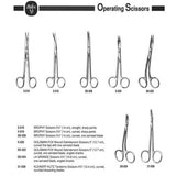 MILTEX LA GRANGE Scissors, 4-1/4" (108mm), Curved, One Serrated Blade, Angled Shanks. MPN: 5D-324 - Image 2