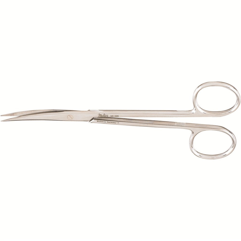 MILTEX BROPHY Operating Scissors, 5-5/8" (143mm), curved, sharp/sharp, with one serrated blade. MPN: 5D-326