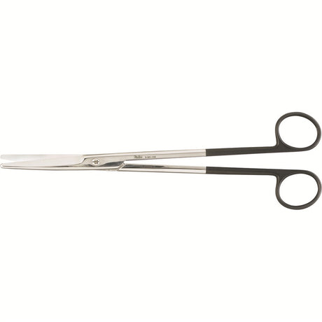 MILTEX MAYO Scissors, 9-1/4" (232mm), SuperCut, curved, one serrated blade. MPN: 5-SC-130