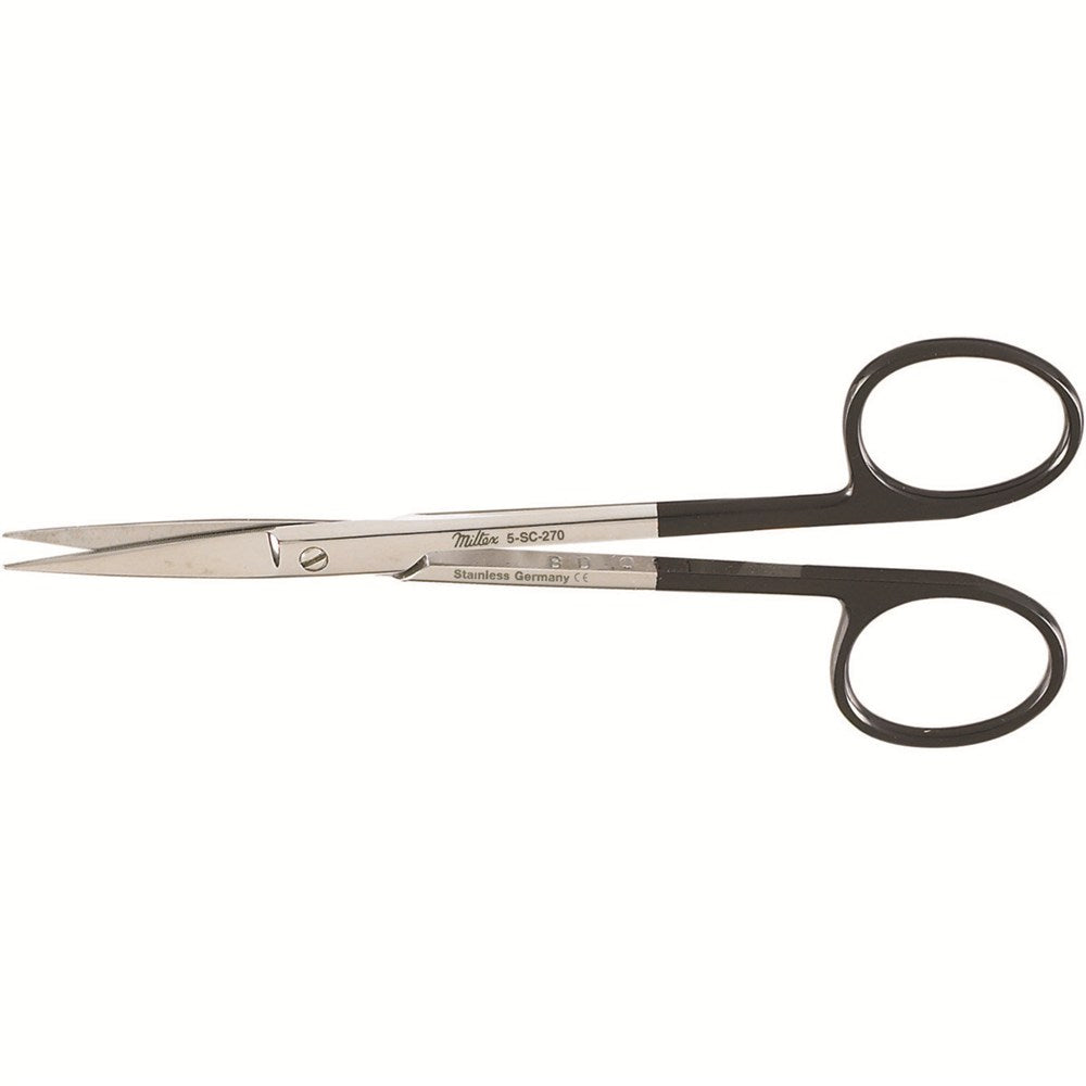 MILTEX Plastic Surgery Scissors, 4-3/4" (120mm), SuperCut, straight, sharp tips. MPN: 5-SC-270