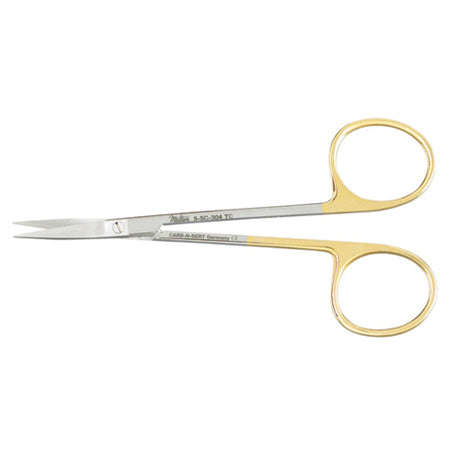 MILTEX Iris Scissors, 4-5/8" (116mm), SuperCut, Tungsten Carbide, straight, sharp/sharp. MPN: 5-SC-304TC