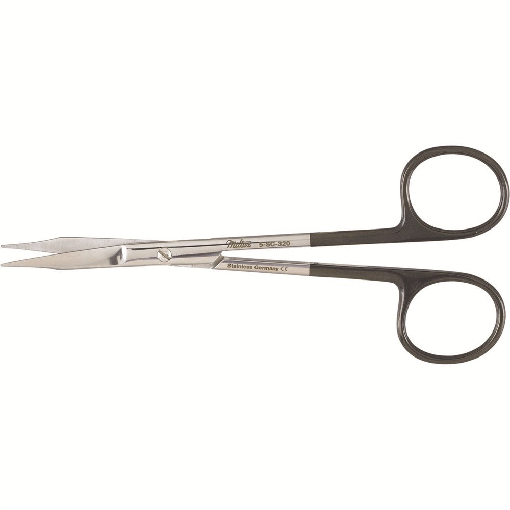 MILTEX GOLDMAN-FOX Gum Scissors, 5" (128.5mm), SuperCut, one serrated blade. MPN: 5-SC-320