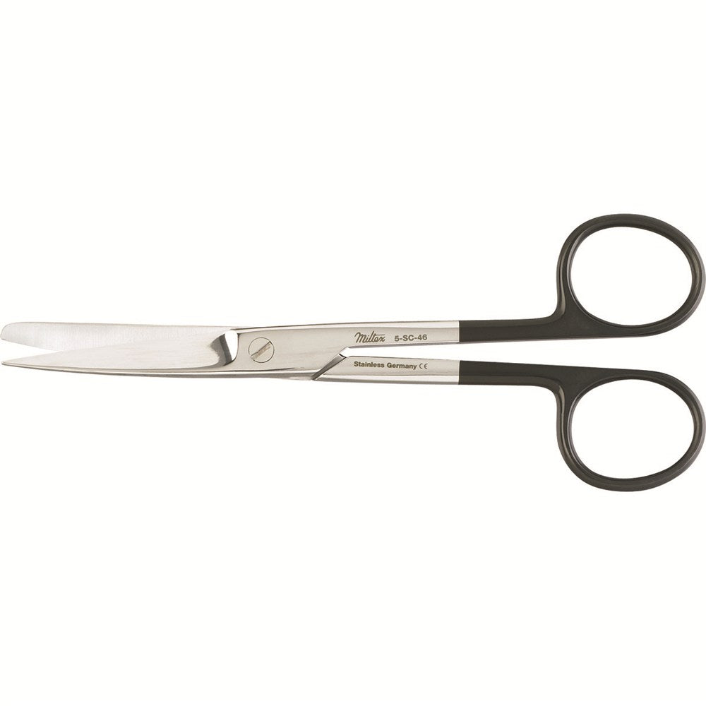 MILTEX Operating Scissors, 5-3/4" (145mm), SuperCut, curved, sharp-blunt points, one serrated blade. MPN: 5-SC-46