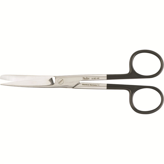 MILTEX Operating Scissors, 5-3/4" (145mm), SuperCut, curved, sharp-blunt points, one serrated blade. MPN: 5-SC-46
