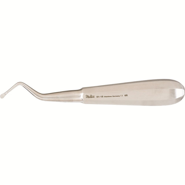 MILTEX No. 6R MOLT Curette, angular, small, right. MPN: 61-18