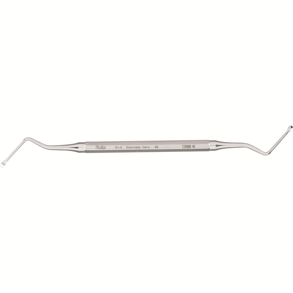 MILTEX LUCAS Curette 7" (178mm), No. 85, double-ended, angled, small. MPN: 61-4