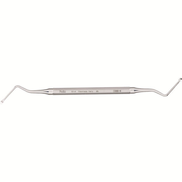 MILTEX LUCAS Curette 7" (178mm), No. 85, double-ended, angled, small. MPN: 61-4