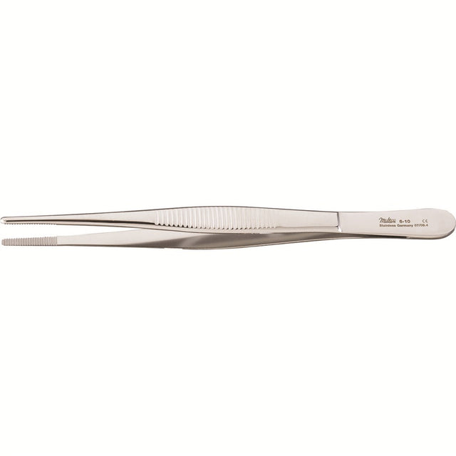 MILTEX Dressing Forceps, standard pattern serrated handles, 6" (154mm), serrated tips. MPN: 6-10