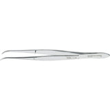 MILTEX Dressing Forceps, 5" (127mm), Curved, Serrated, Narrow Tips. MPN: 6-100
